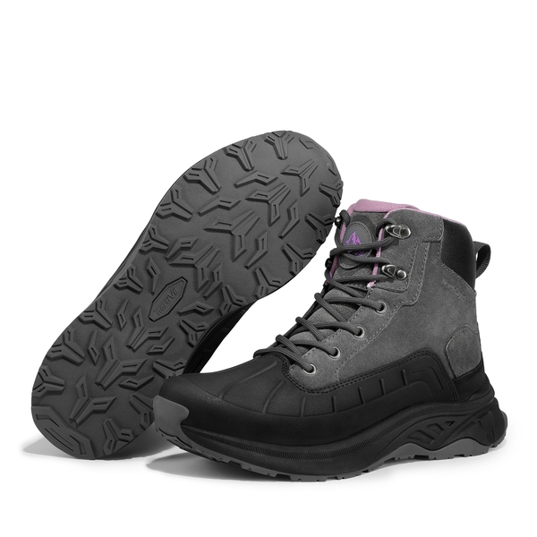 Women's Waterproof Hiking Boots  - DARK GREY - 6